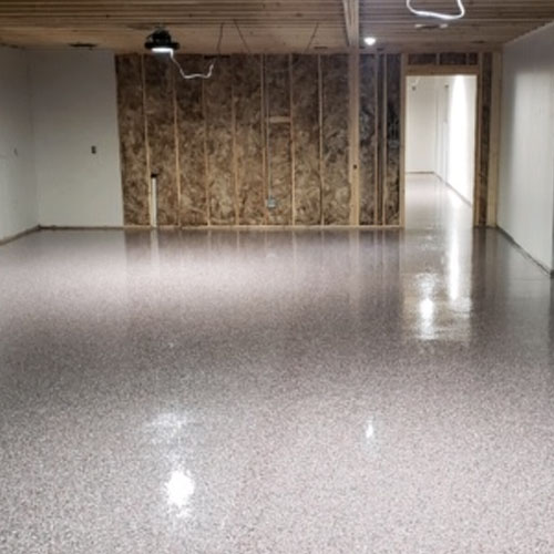 Commercial Decorative Quartz and Flake Flooring Systems